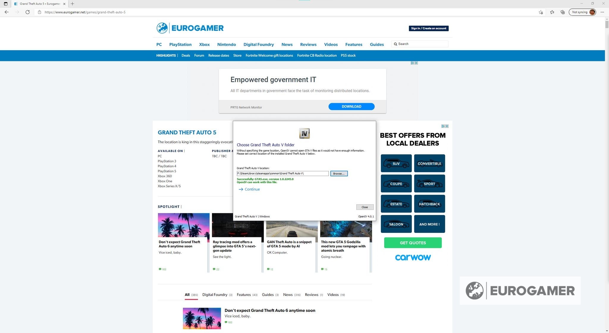 GTA 5 Mod Come installare mod per GTA V su PC  Eurogamer.it